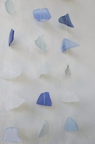 Szklany Dzwonek Wietrzny – Blue and White-2