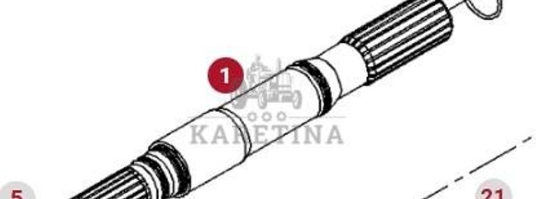 Fendt 930 933 936 939 942 Vario Gen 6 Wał Przedniego WOM CZĘŚCI 961150200030-1