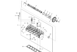 John Deere 9470RX - Głowica cylindra regen. SE502698 (Silnik)