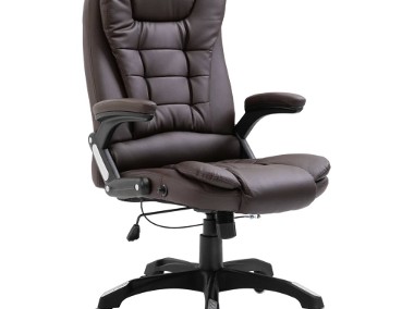 vidaXL Krzesło biurowe, brązowe, sztuczna skóra 20232-1