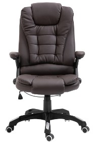 vidaXL Krzesło biurowe, brązowe, sztuczna skóra 20232-2
