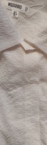 (38/40) Eksklzuywna, długa, biała koszula oversize z Londynu/ NOWA-4