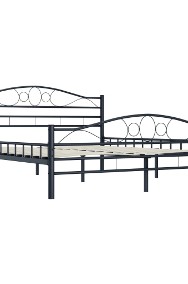 vidaXL Rama łóżka, czarna, stal, 140 x 200 cm285288-2
