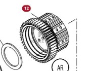 Massey Ferguson 7718S 7718 S 1804A DYNA 6 Koło Zębate Sprzęgła Zębatka Zębnik 47 Z 4358606M12