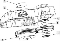 John Deere 9620 DF500 - skrzynia biegów - tryb YZ501768 YZ502580