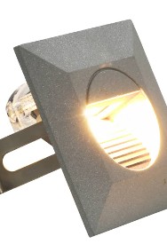 vidaXL Lampy ścienne zewnętrzne LED, 6 szt., 5 W, srebrne, kwadratowe 45656-2