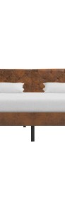 vidaXL Łóżko z materacem, brązowe, sztuczna skóra zamszowa, 180x200 cm 277353-3