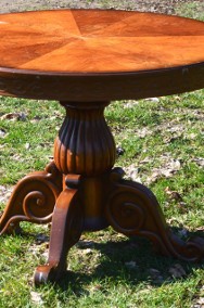 Antyk vintage piękny masywny stół-2