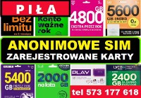 Działające polskie startery telefoniczne SIM karty zdalna rejestracja SIM Piła