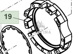 John Deere 8130 8230 8330 8430 8530 Obudowa Skrzyni Biegów IVT CZĘŚĆI R225461