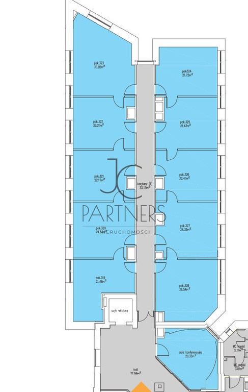 Biuro 257 m², Kameralny budynek, Ochota - Widok 2