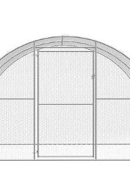 vidaXL Klatka zewnętrzna dla kurcząt, 3x6x2 m, stal galwanizowana-3