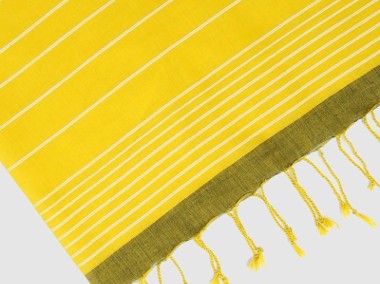 Nowa chusta dupatta indyjska szal oversize żółty boho hippie folk bohemian-1