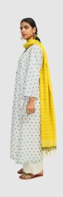 Nowa chusta dupatta indyjska szal oversize żółty boho hippie folk bohemian-3
