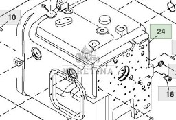 John Deere 7830 Obudowa Przekładni Skrzyni biegów R238390
