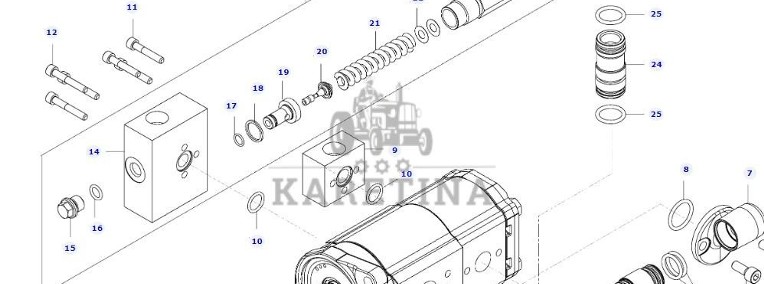 Valtra N141 - pompa hydrauliczna V63357500-1