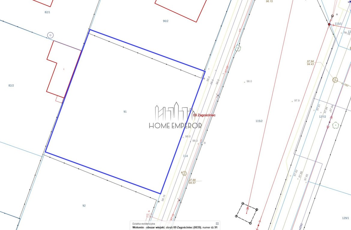 Działka na sprzedaż, 900 m², Wołomin Zagościniec - Widok 2