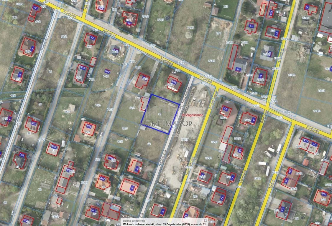 Działka na sprzedaż, 900 m², Wołomin Zagościniec - Widok 3