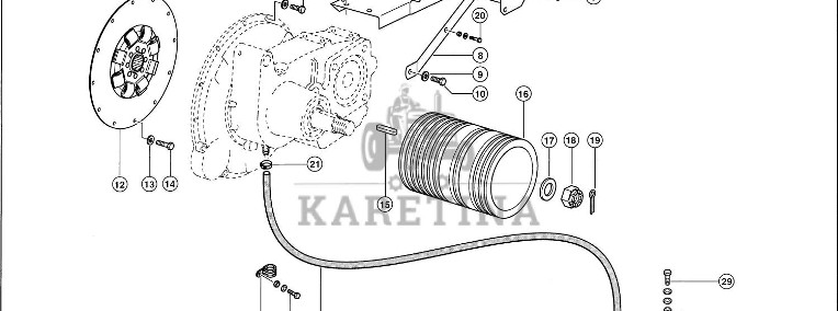 Claas Lexion 560 KOŁO ODBIORU NAPĘDU 0007686810 (Napęd zdawczy silnika)-1