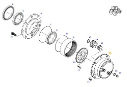 Fendt 414 Vario - oś przednia most - obudowa przekładni planetarnej F712301020250