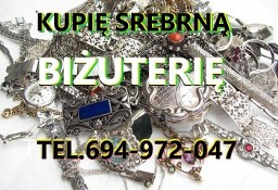 KUPIĘ SREBRNĄ STARĄ BIŻUTERIĘ ORAZ WSZYSTKO INNE ZE SREBRA-CUKIERNICE,PATERY ITP