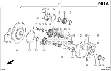 Claas Lexion 560 ODBIÓR SIŁ.OBUDOWA 0007690540 (Engine cat c6.6, 3126b; transfer gearbox)
