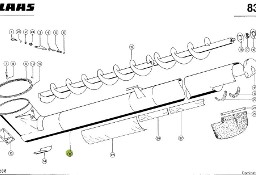 Claas Dominator 98 - rozładunek - ślimak rozładowczy 0006095271