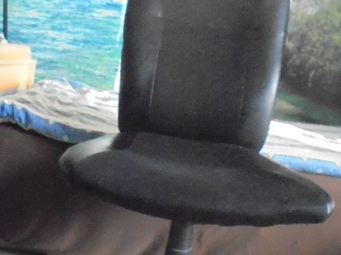Fotel wypoczynkowo-biurowy, na kółkach, czarny-1