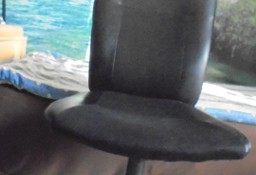 Fotel wypoczynkowo-biurowy, na kółkach, czarny