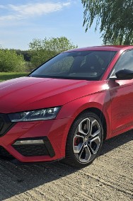 Skoda Octavia IV RS Challenge Selection 2.0 TSI 245KM DSG Salon Polska, Czerwień Velv-2