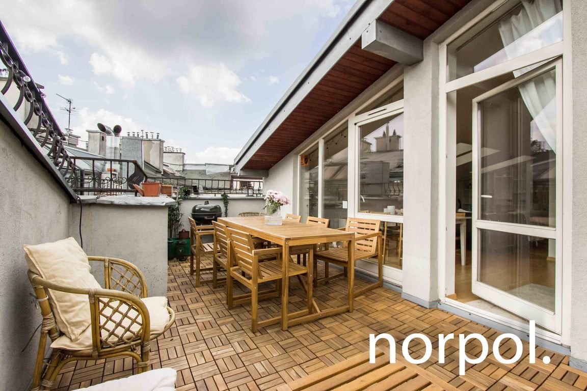 Stylowy apartment z jedną sypialnią i tarasem w centrum Kazimierza, małopolskie