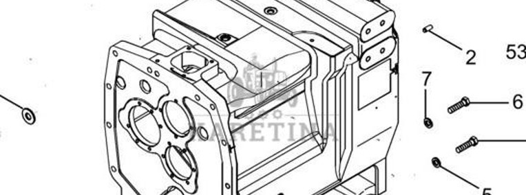 New Holland T8010 T8020 T8030 T8040 T8050 Obudowa Skrzyni Biegów 87428576-1