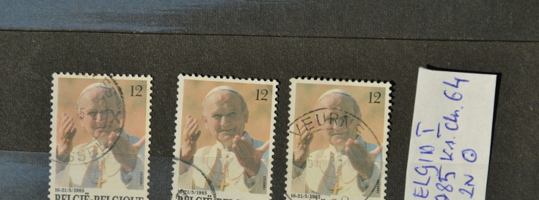 Papież Jan Paweł II.  Belgia I. Wg Ks Chrostowskiego poz. 64-1