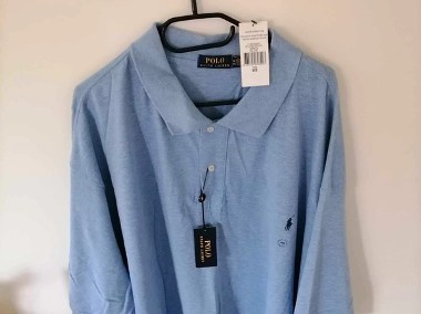 Nowa niebieska koszulka polo Ralph Lauren Piqué roz. 6XB-1