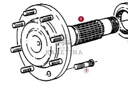 Fendt Favorit 514 Półoś Wał Tylnej Osi CZĘŚCI H514100150011