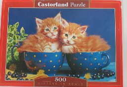 Puzzle 500 kawałków, Kotki w filiżankach B51212-1, firmy Castorland