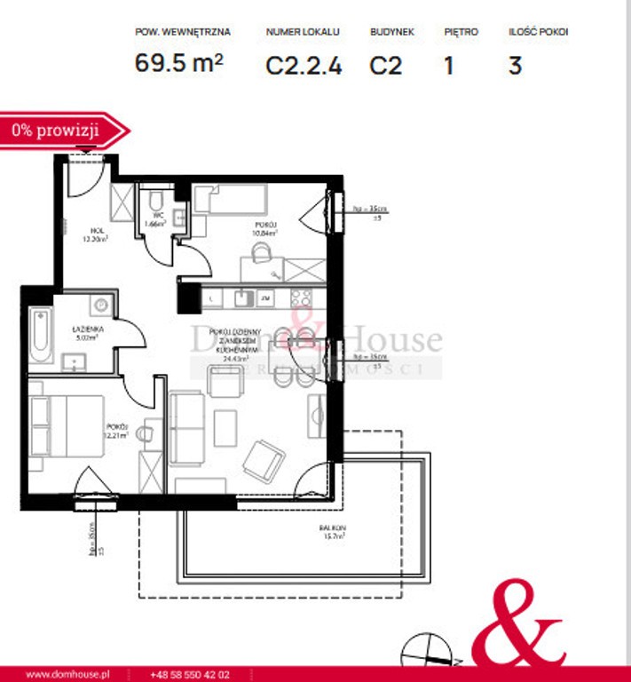 3 pokoje z widokiem/Spa/hala garażowa/Sopot - Widok 5