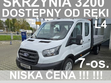 Ford Transit L4 7-os. Skrzynia 3200x2000 Brygadowy KameraCzujniki Od ręki NiskaCe-1