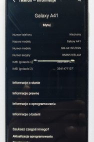 SMARTFON Samsung Galaxy A41 4G NFC LTE Aparat Przód 48 Tył 8 Mpx Bateria 3500mAh-2