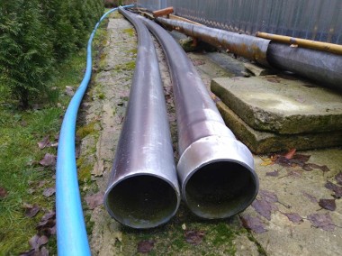 Rura kanalizacyjna wodociągowa śr 10cm długość 6m plastikowa 2 sztuki-1
