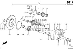 Claas Lexion 560 KOŁO CZOŁOWE 0007693180 (Engine cat c6.6, 3126b; transfer gearbox)