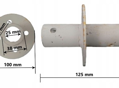 Piasta rozsiewacza jednotarczowego tuleja lejek-2