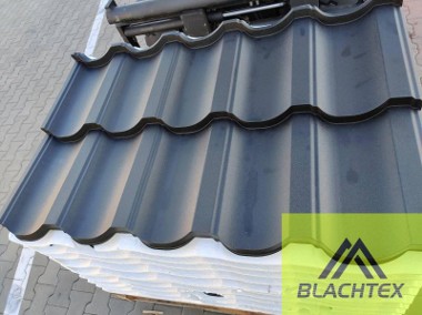Pokrycie dachu Blacha moduły grafit matowa Klęczany Blachtex II gat-1