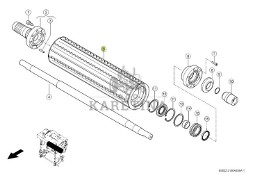 Claas Jaguar 970 - wałek walca 0026276152