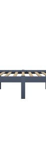 vidaXL Rama łóżka, szara, lite drewno sosnowe, 180 x 200 cm 283231-4