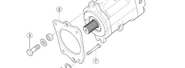 Claas Jaguar 970 - hydromotor przyrządu żniwnego 0001246861-1