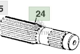 John Deere 8110 8210 8310 8410 Wał Wałek Zębaty CZĘŚCI R328166