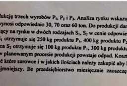 "Minimalizacja kosztu zakupu surowca i utylizacji odpadu" - Zestaw 1 rozwiązań