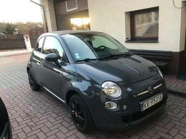 Fiat 500 Cabrio PDC Garażowany rzadki kolor zadbany bluetooth-1