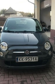 Fiat 500 Cabrio PDC Garażowany rzadki kolor zadbany bluetooth-2